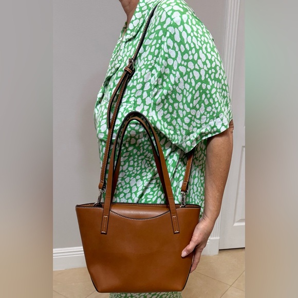 Zara Elegant Brown Tote Handbag & Crossbody. Used, Very Good Condition - Picture 9 of 10